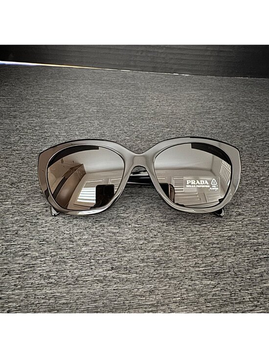 NWOT Prada SPR 16X 56mm Sunglasses Black Frame Women\'s Made In Italy main image 7